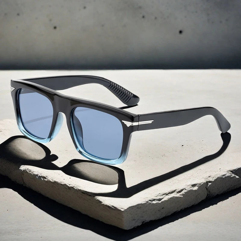 CATERSIDE Classic Square Sunglasses Men's TR90 Frame Fashion Luxury Brand Design Sun Glasses Women's Travel Party Eyewear