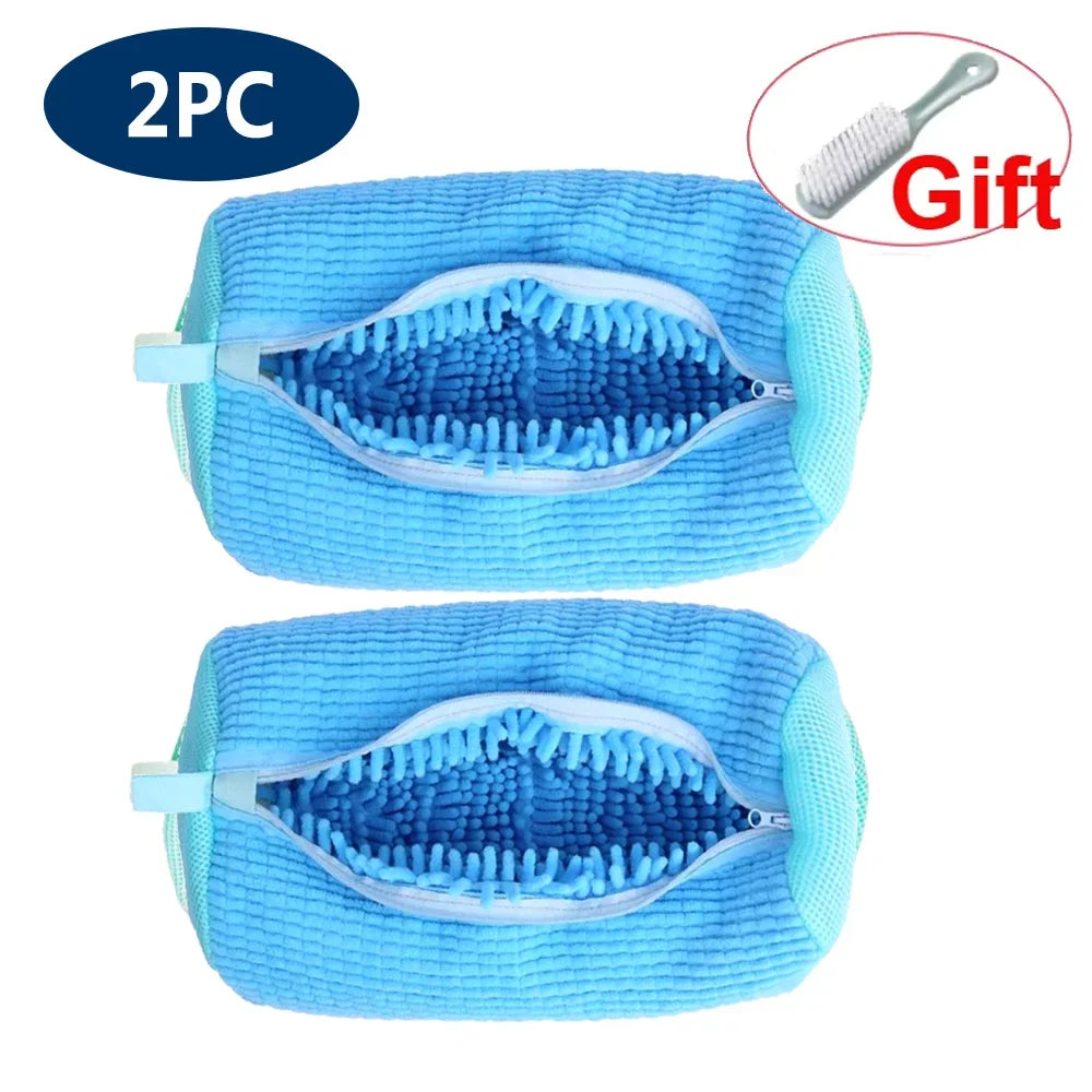 Shoe Washing Machine Bag Reusable Sneaker Cleaning Bag, Washer Mesh Laundry Bag