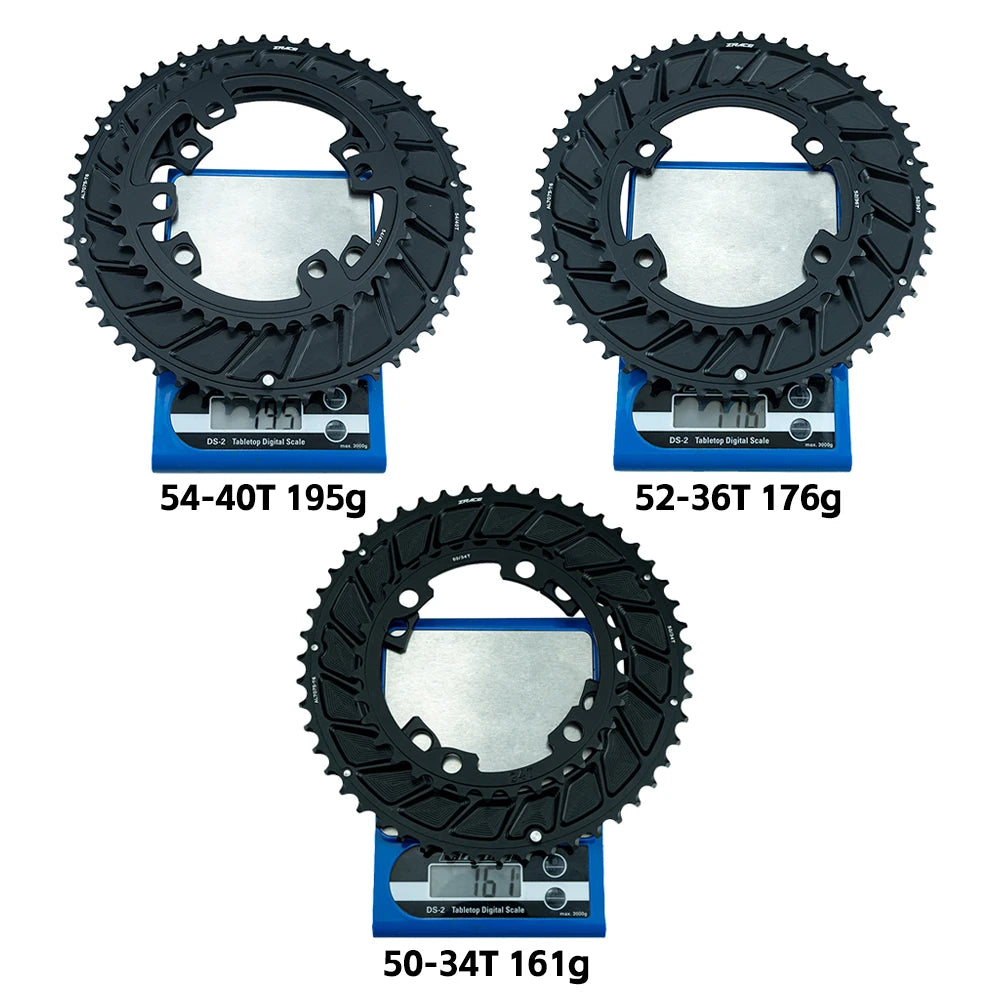 ZRACE UNCHAINED ROAD Chainrings 2x Chainrings Competition Grade Ultra-fine surface treatment Suitable for 105/ULTEGAR/DURA-Acer