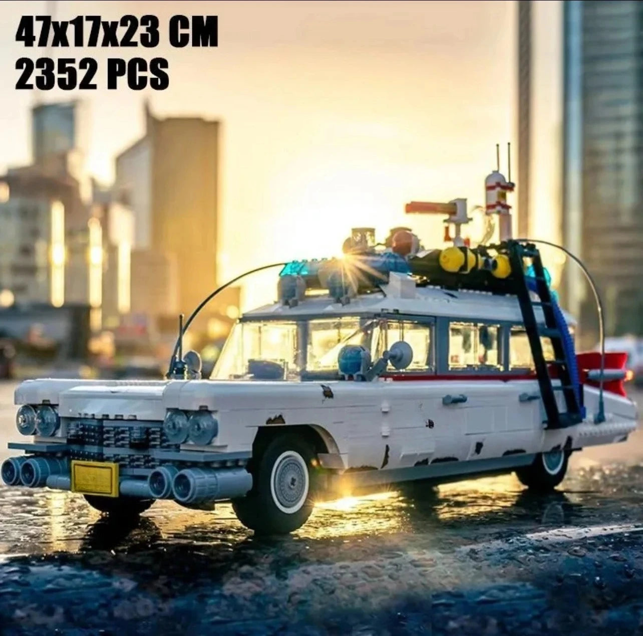 2352 Pieces ECTO-1 Creative Car Assembly Compatible with 10274 Building Blocks