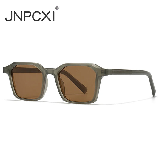 JNPCXI Polarized Vintage Square Punk Sunglasses Women for Men Outdoor Driving Eye Glasses Luxury Brand Designer Sun Glasses