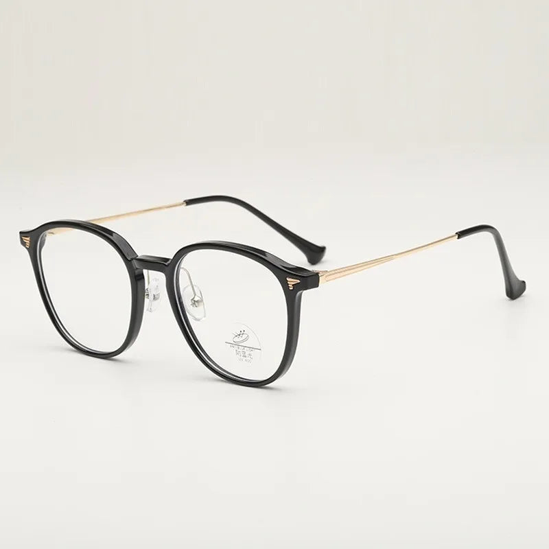 Anti-blue Light Anti-radiation Glasses Luxury Frame Glasses Female Korean Version Big Face Round Face Plain Net Red Glasses Flat