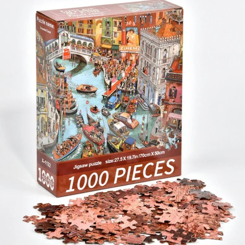 70*50CM 1000 Piece Puzzle for Adults Challenging Decompression Creative Home Decoration Gift All Special Occasions