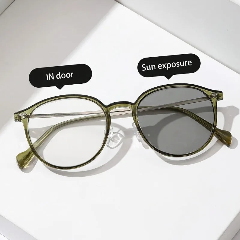 1pc  Men'S Classic Oval Frame Fashion Glasses - Clear PC Lenses, Lightweight Fashion Accessory for Daily Wear