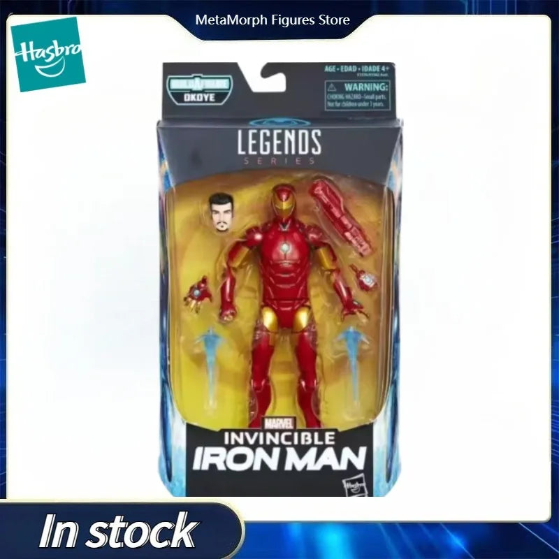 Original Hasbro Marvel Legends Series Invincible Iron Man Anime Figure Toy Collection Model