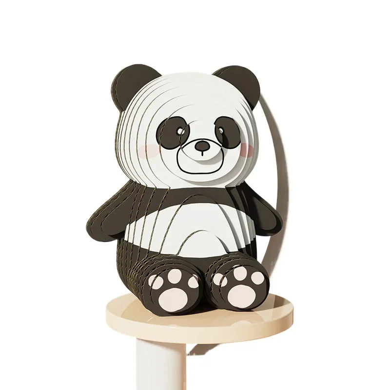New 3D Paper Puzzle Cute Cartoon Panda Series Puzzle Children Educational Toys for Kids Exercise Handwork Kindergarten Toys Gift