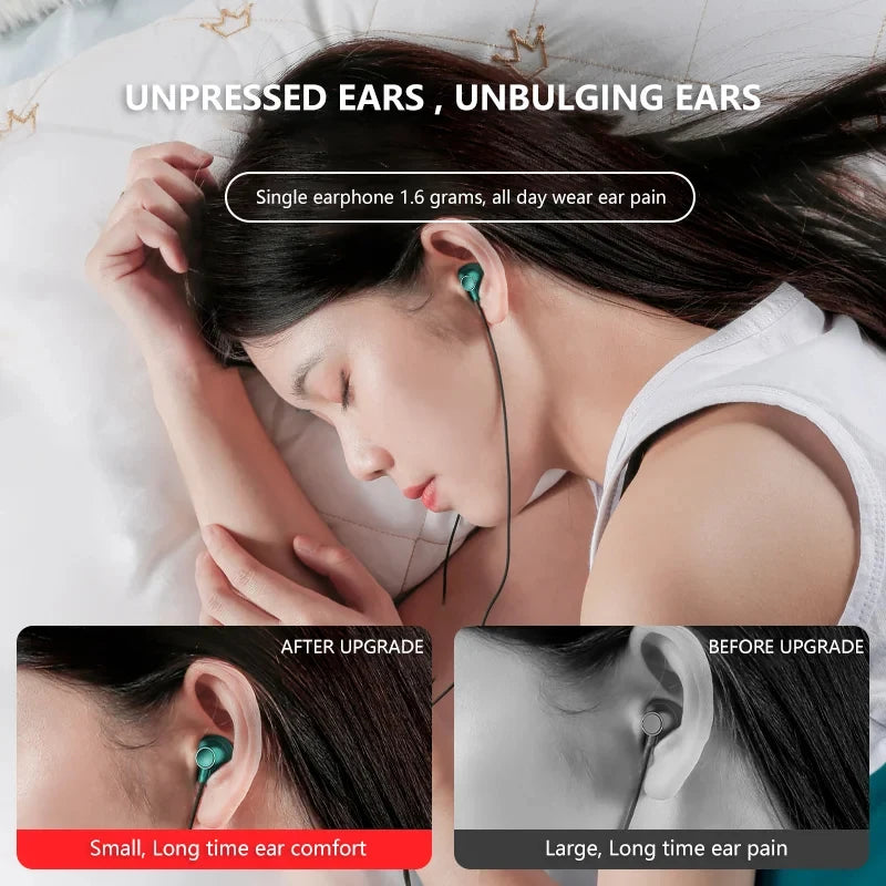 Wired Headphones Noise-cancelling Bass In-ear Movement 3.5mm With Microphone Original Typec Fitting For Xiaomi Huawei Samsung