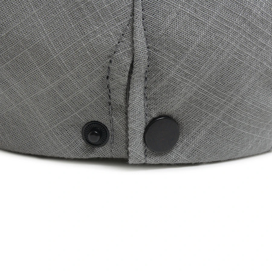 Men Linen Flat Cap Summer Breathable Newsboy Ivy Gatsby Beret Hat Wmoen Casual Vintage Driving Cabbie Hat With Ventilation Holes