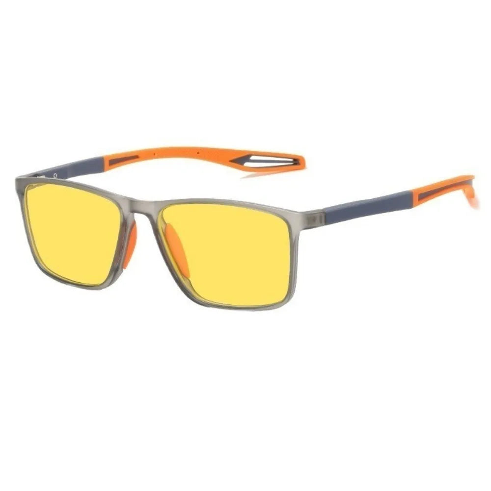 2 PCS Unisex HD Yellow Lenses Color Changing Ultra Light Dual-purpose Night Vision Goggles for Sports