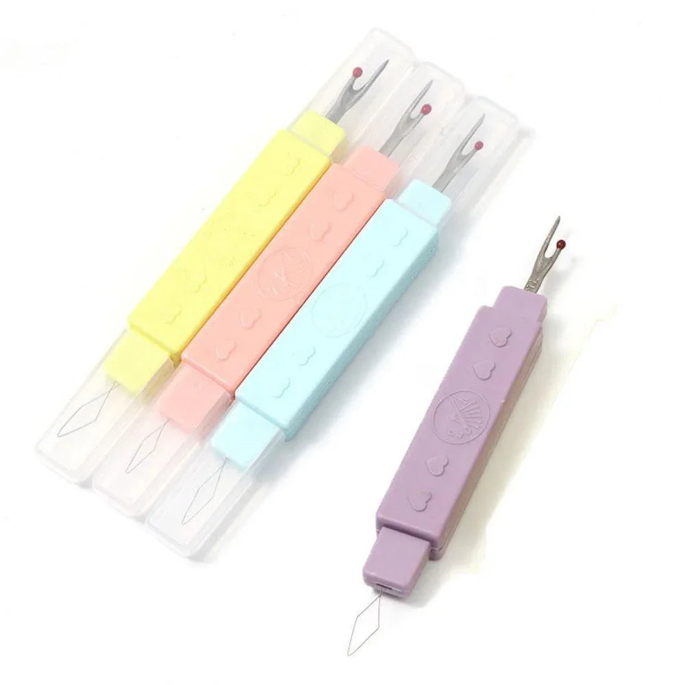 2 in 1 Needle Threader Seam Ripper Threading Seam Remover Seam Ripper Tool, Needle Threader Tool for Sewing Knitting Quilting