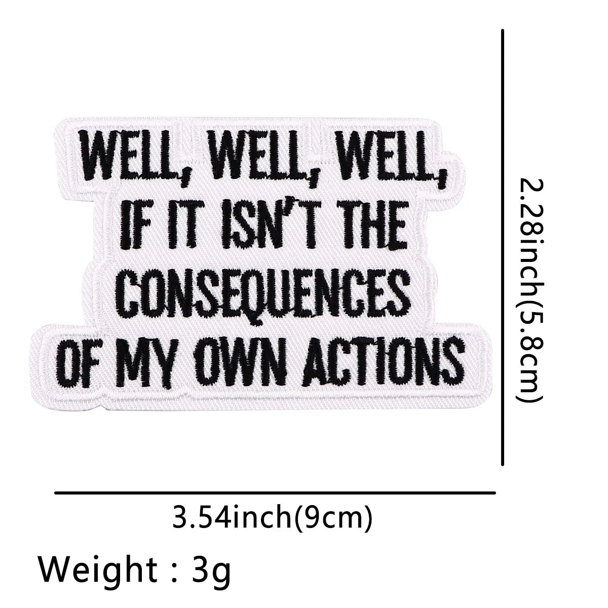 Caution Patch Funny Quotes Iron-On Patches For Clothing Stickers Snacks Embroidered Patches On Clothes DIY Clothes Stripes