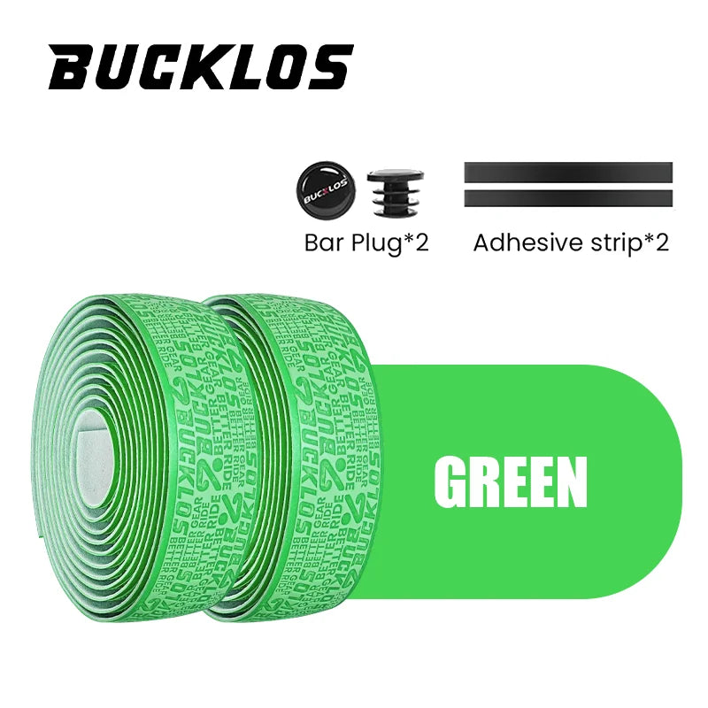 BUCKLOS  Ultralight Bicycle Handlebar Tape Anti-slip PU Wear-resistant Road Bike Bar Wrap Belts Soft EVA Cycling Handle Tapes