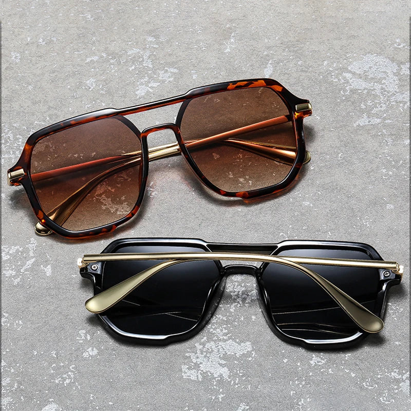 JNPCXI New 2026 Men Sunglasses Designer UV400 Pilot Sun Glasses Metal Temple Fashion Travel Shades Lunettes De Soleil Pour Homme