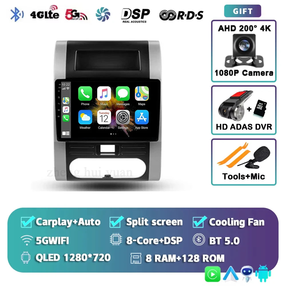 For Nissan X-Trail 2 T31 2007 - 2015 Android 15 4G WIFI Car Radio Carplay Auto Multimedia Stereo Video Player GPS Navigation BT