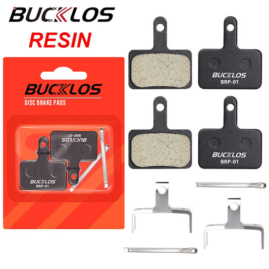 BUCKLOS Bike Resin Disc Brake Pads for SHIMANO MT200 M445 M575 MTB Brake Pad Road Mountain Bicycle Hydraulic Disc Brake Pads