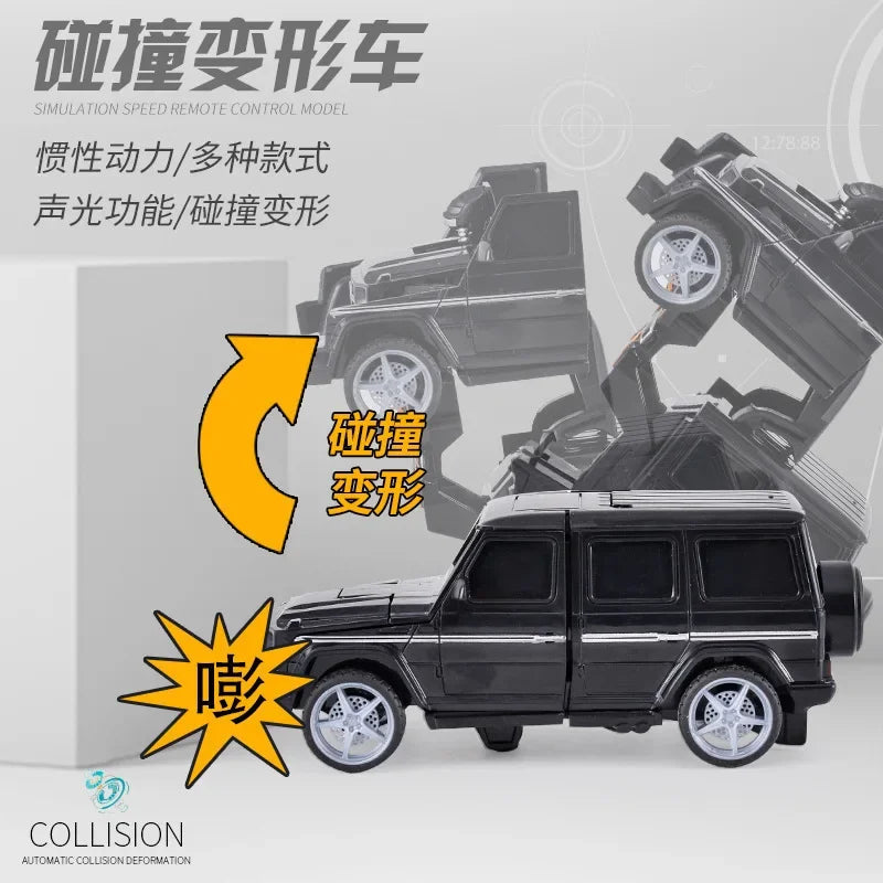 Shape-shifting AutoRobot Car Toy inertial impact one-button puzzle collision M20