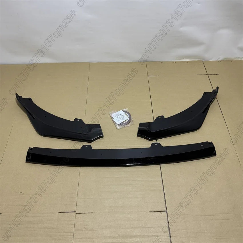 For Kia Stinger GT 2018-2023 Gloss Black Front Bumper Spoiler Lip Lower Body Kit Diffuser Splitter Tuning Guard Body Kit Tuning