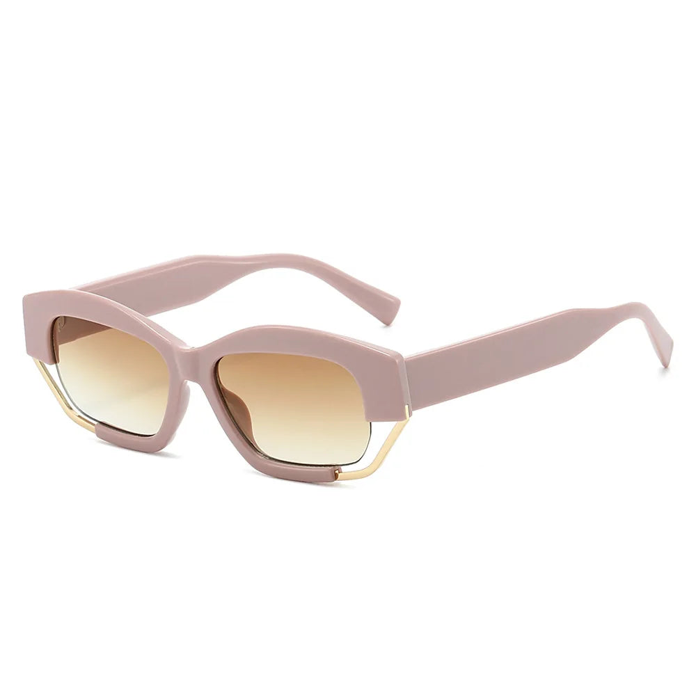 JNPCXI New Designer Sunglasses Women Men Fashion Decoration Hollow Metal Unique Sun Shades Unisex Eywear UV400