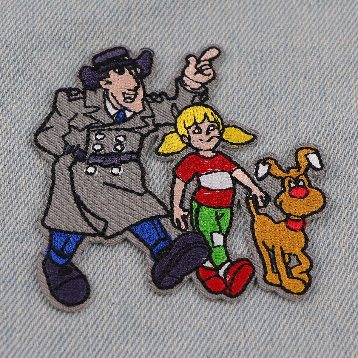 90s Cartoon Embroidery Patch Police Officer Iron On Patches For Clothing Thermoadhesive Patches On Clothes DIY Sew Badges