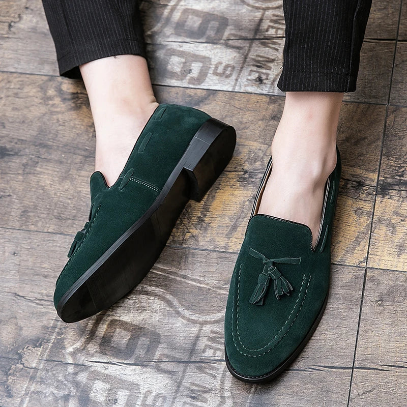 Tassels Casual Business Shoes Men Classic Social Office Loafers Men Large Size 48 Trend Casual Flat Party Loafers Male