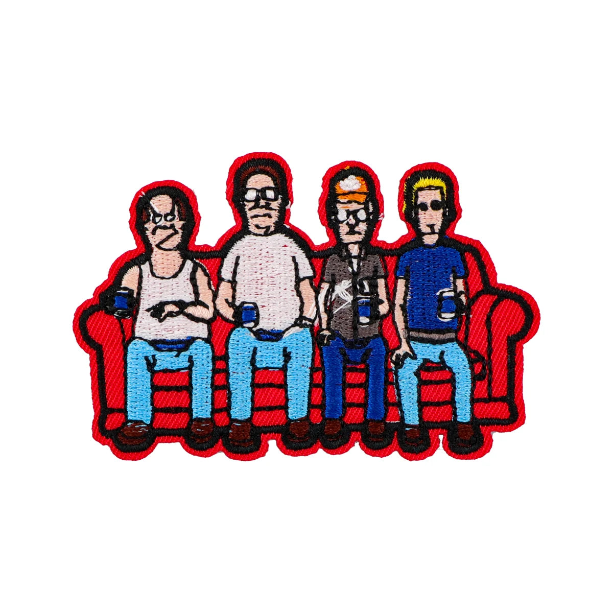 Cartoon Gang of Four Embroidery Patch Funny Iron On Patches for Clothing Thermoadhesive Patches Patches On Clothes Badge DIY Sew