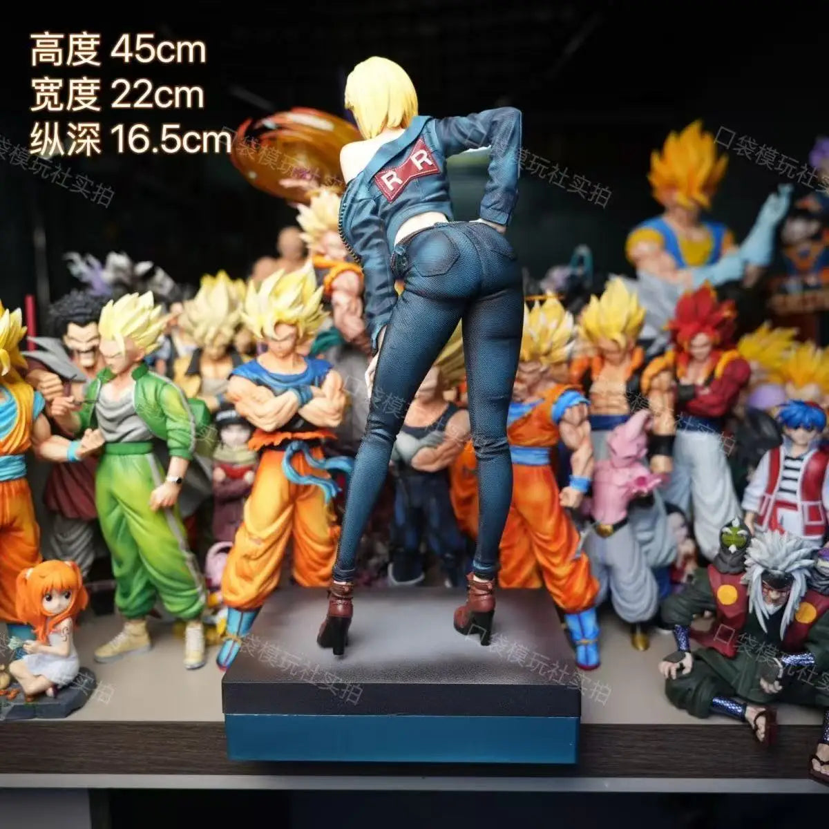 Anime Dragon Ball Z Android 18 Figure Android 18 Statue PVC Action Figures Desktop Ornament Collection Model Toys Gifts