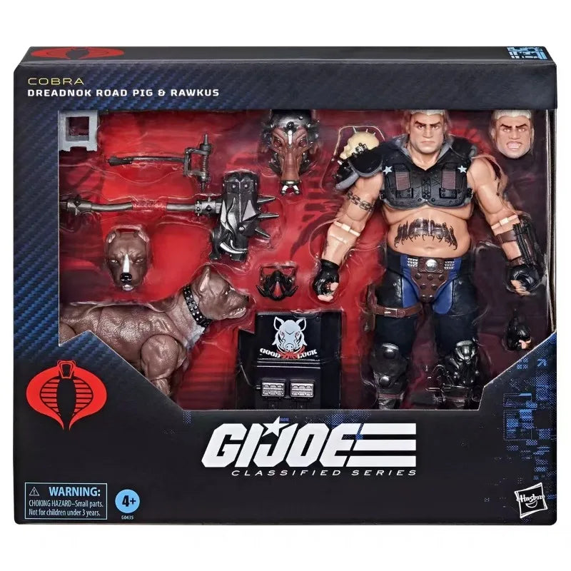 Original Hasbro G.I. Joe Classified Series 135 Dreadnok Road Pig & Rawkus Action Toy Figure Model Collection