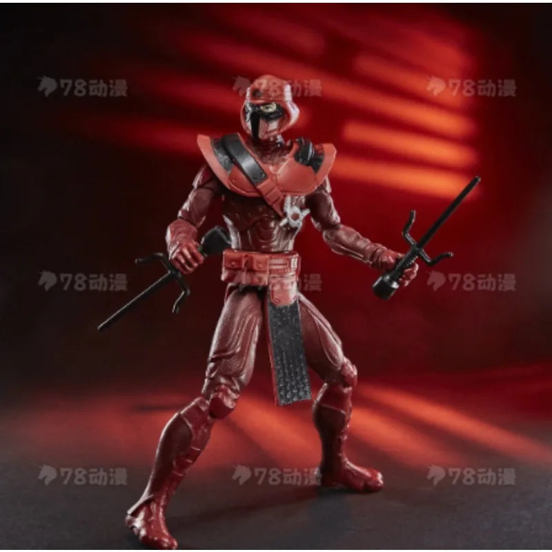 Original Hasbro G.I. Joe Snake Eyes: G.I. Joe Origins Red Ninja Anime Figures Toys Models Collection