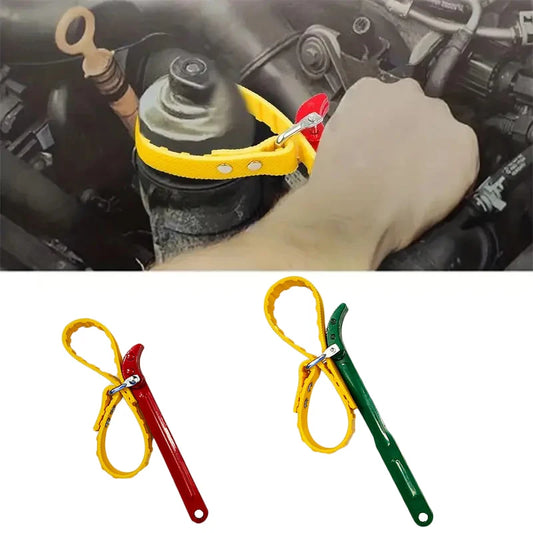 Belt Wrench Oil Filter Puller Strap Spanner Chain Wrench Strap Opener Adjustable Strap Opener Cartridge Disassembly Tool