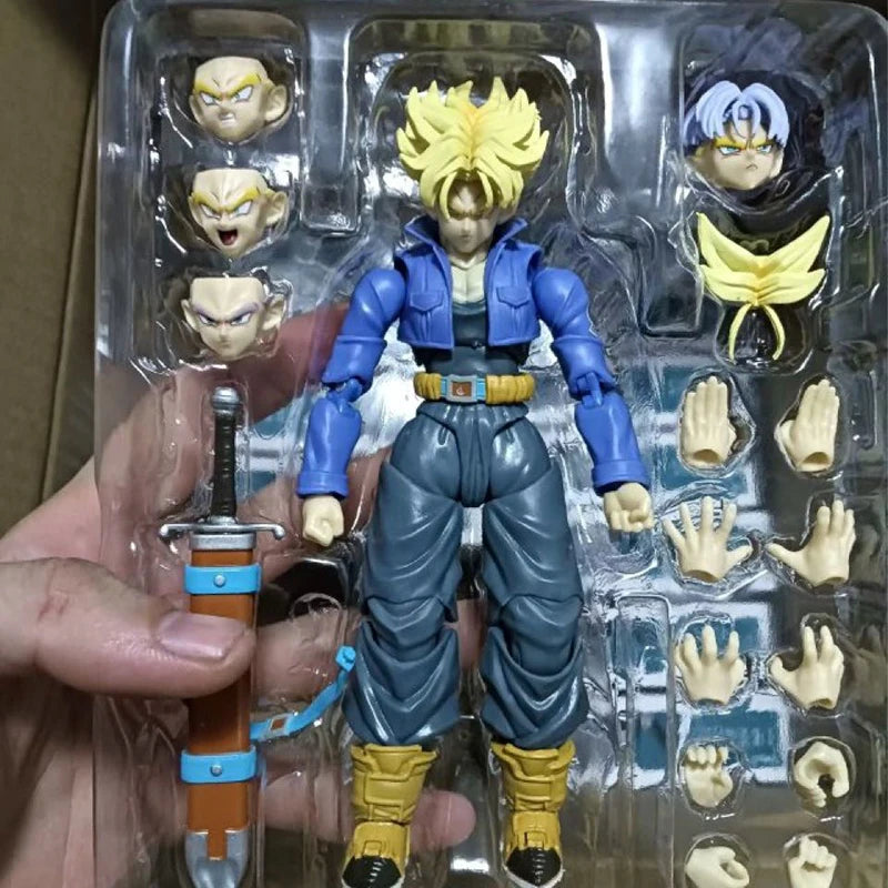 6in Anime Dragon Ball Z Figures SHF Super Saiyan Trunks Action Figure Collection
