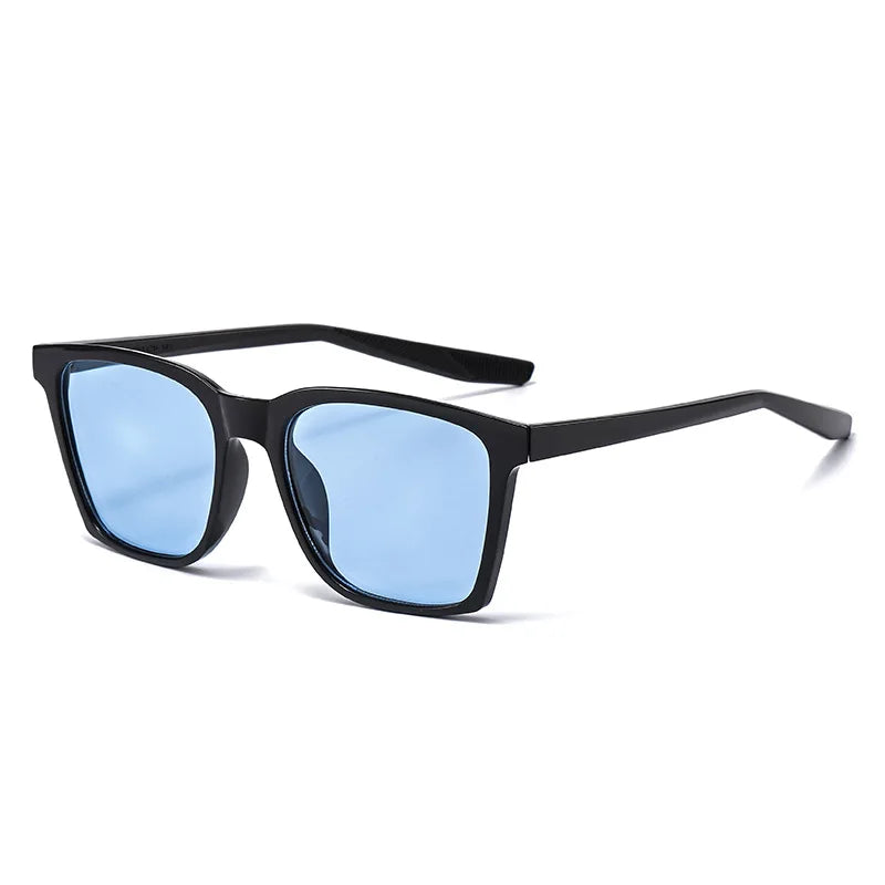JNPCXI New Retro Rectangle Sunglasses Women Shades UV400 Fashion Rivets Men Punk Gradient Photochromic Color Sun Glasses