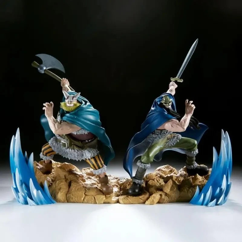 【IN STOCK】Original Banpresto Senkou Zekkei One Piece Brogy Giant Warrior 18cm Figure PVC Collectible Model Toy Gift