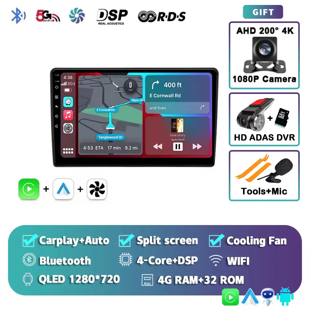 Android 15 Car Radio For Citroen Berlingo B9 Peugeot Partner Wireless Carplay Android Auto Stereo 4G Car Multimedia Player DSP 2