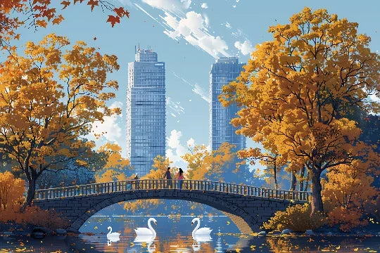 Paper Adult Jigsaw Puzzle 1000 Pieces Puzzle Toys Landscape Animation Puzzle Decorative Painting Exercise Brain Thinking