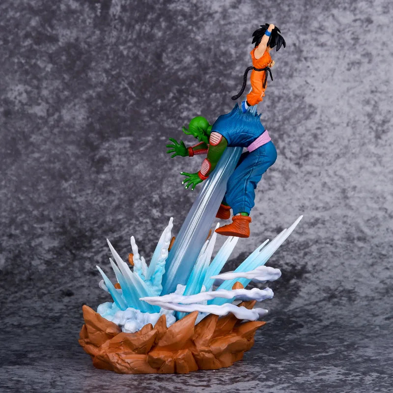 10 inches Dragon Ball Anime Figures Piccolo Vs Son Goku Battle Figurine Statue