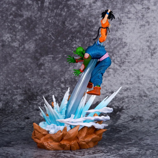 10 inches Dragon Ball Anime Figures Piccolo Vs Son Goku Battle Figurine Statue