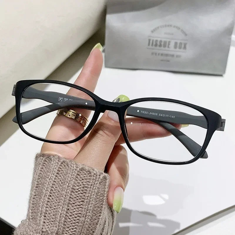 Aesthetic Reading Glasses Anti Radiation with Grade +100~400 for Women Anti Blue-light Eye Protection Computer Eyewear