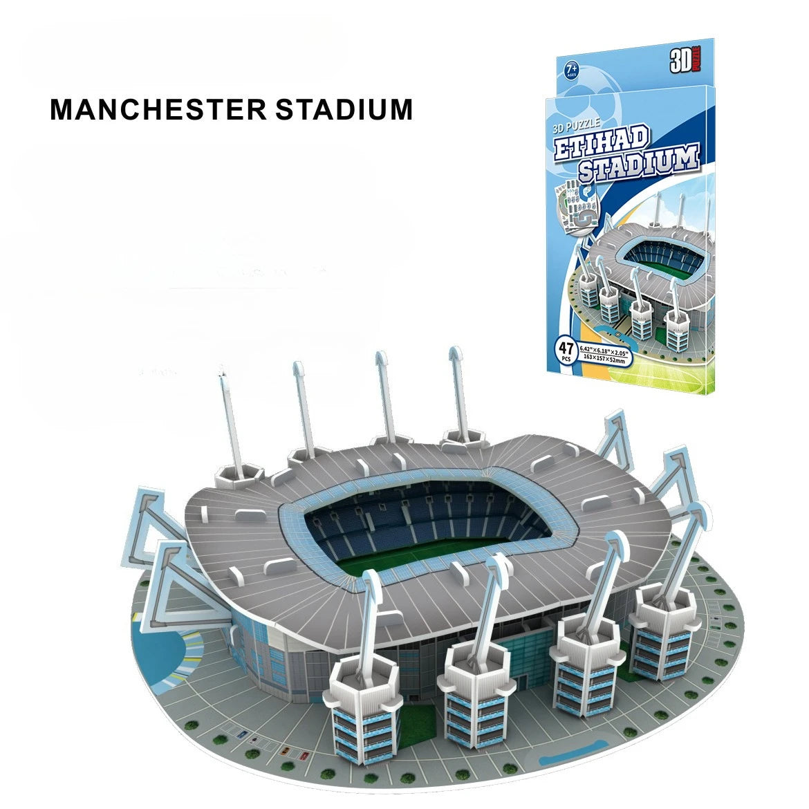 3D Stadium Puzzle Bernabeu Camp Nou Anfield Stadium  League Football Stadium Model, Famous Buildings Children's 3d Puzzle Toys