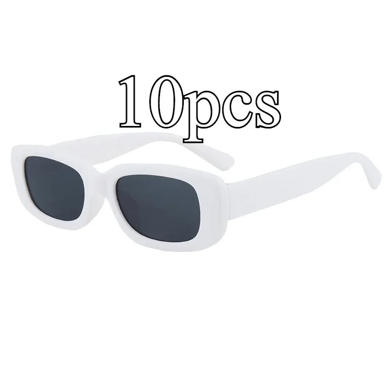 Korean Retro Square Child Sunglasses for Kids Fashion Oval Solid Color Children Eyewear UV400