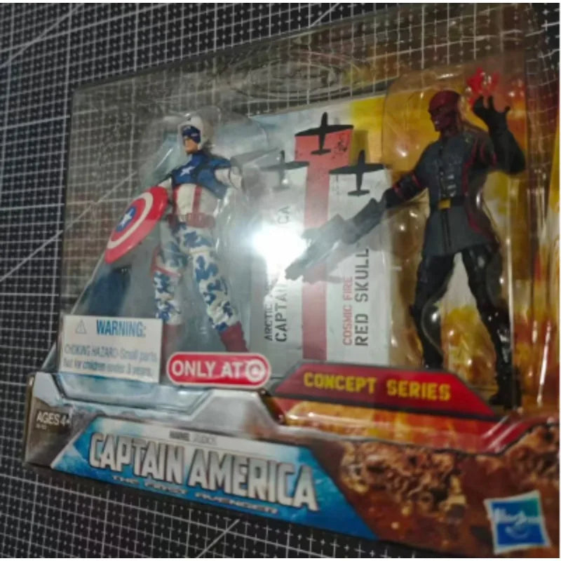 Original Hasbro Marvel Legends Series RED SKULL/Captain America Anime Figure Toys Model Collection