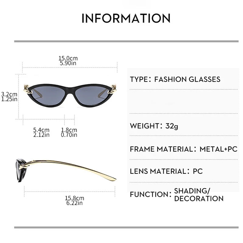 JNPCXI New Fashion Cat Eye Candy Color Women Luxury Sunglasses Brand Designer Oval Hollow Shades Men Sun Glasses UV400