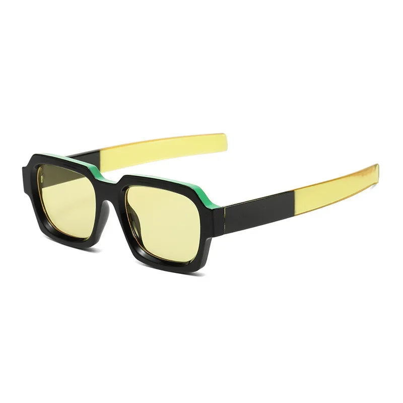 JNPCXI Ins Popular Fashion Square Polarized Sunglasses Women Retro Punk Shades UV400 Men Trending Sun Glasses