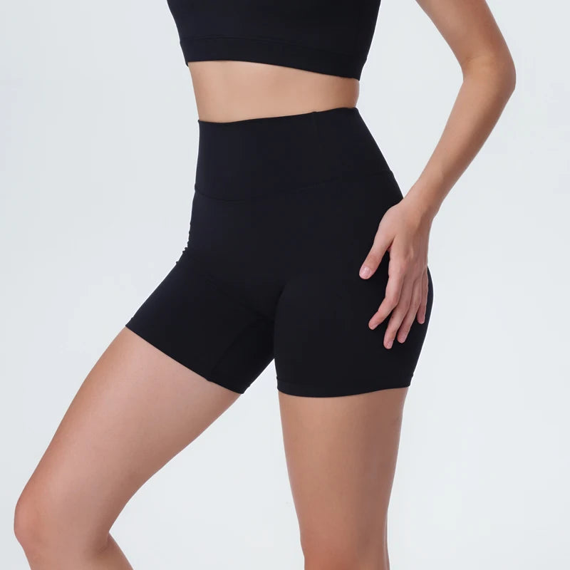 DIA FIT JOY New Naked feel tight fitting pants cycling yoga pants high waisted and hip lifting sports shorts fitness pants