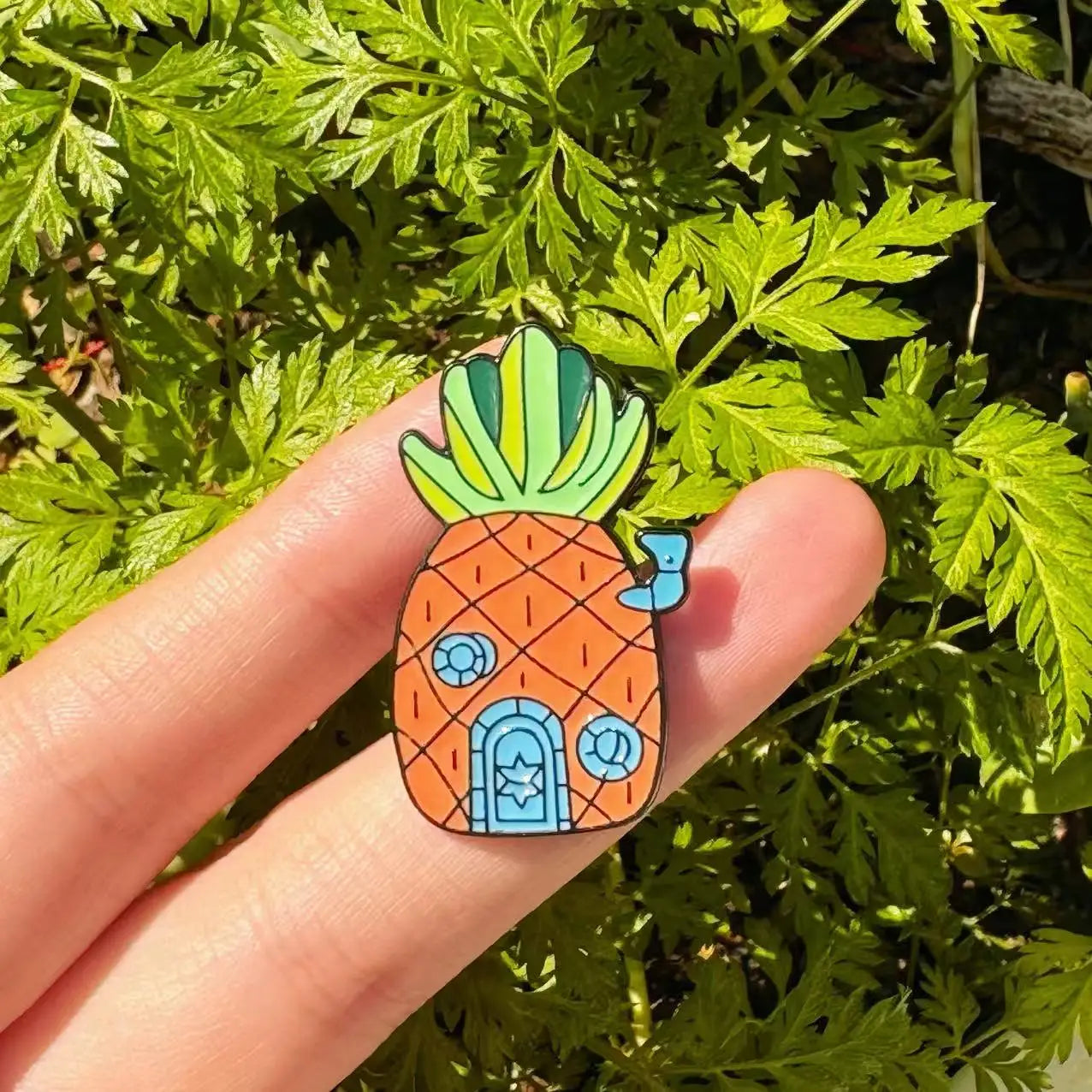 4pcs Cartoon Anime Enamel Pins Set Funny Animation Good Friend Metal Brooch Badges Jewellery Accessories for Gifts