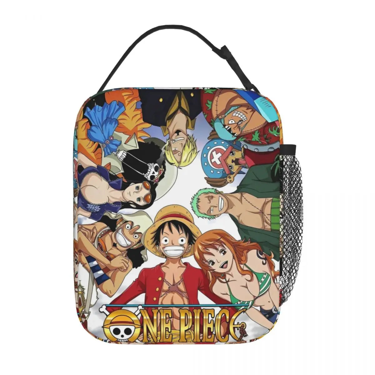 Monkey D. Luffy Anime One Piece Insulated Lunch Bag Leakproof Meal Container Cooler Bag Tote Lunch Box Office Travel Girl Boy