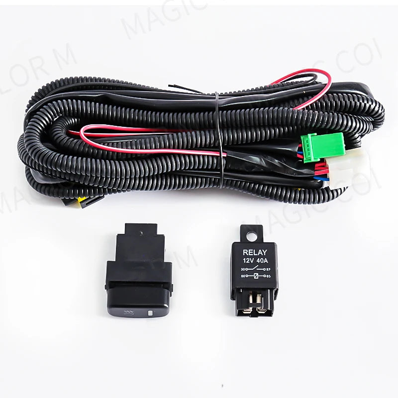 Wires Harness For Car Fog Light Socket Switch Indicator for Toyota Honda Nissan Mitsubishi Ford Suzuki Kia Car Accessories 12V