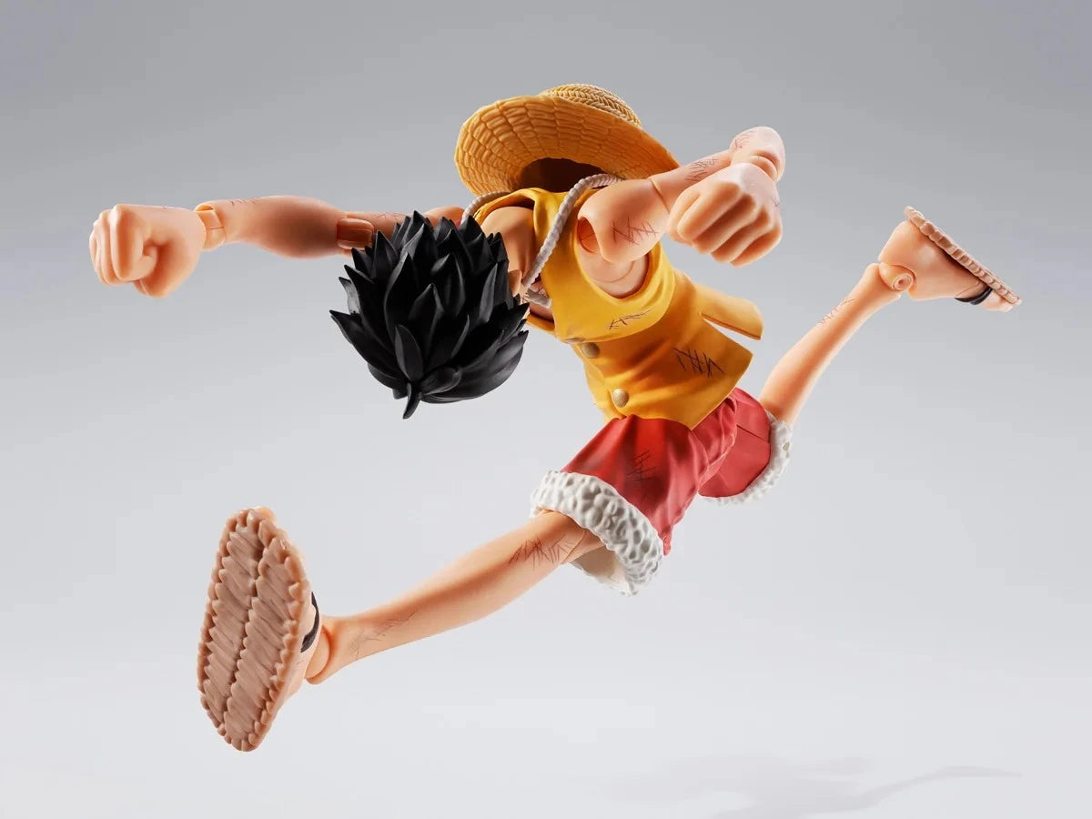【IN STOCK】Original Bandai S.H.Figuarts One Piece Monkey D. Luffy Summit War of Marineford 14.5cm Action Figure Collectible Model