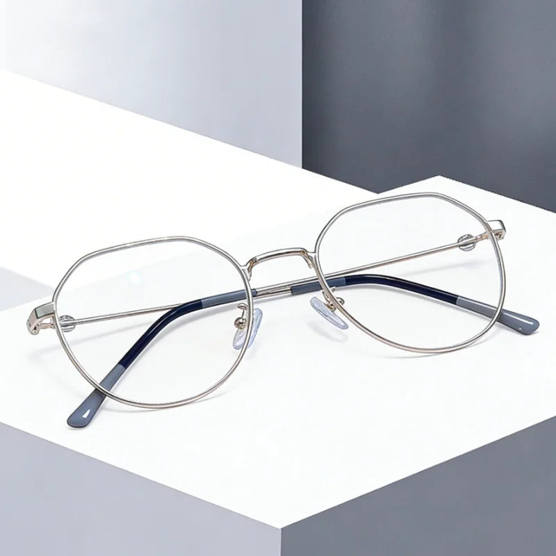2PCS Anti Blue Light Blocking Glasses Clear Anti Radiation Glasses Replaceable Lens for Women/Men