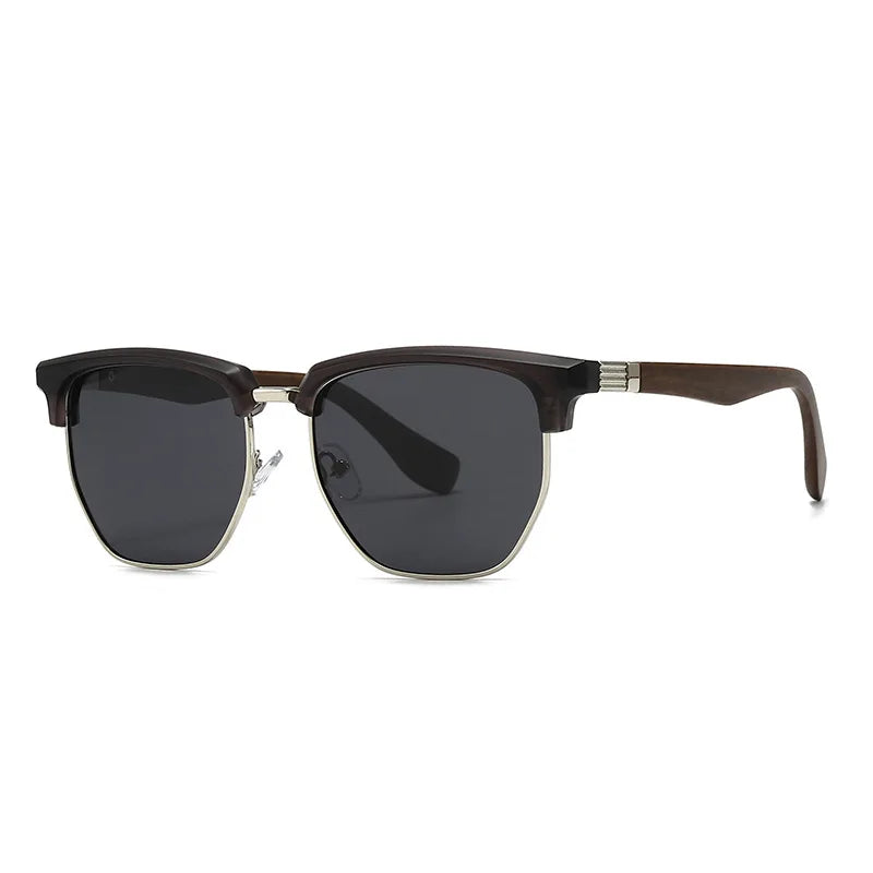 JNPCXI New Polarized Oval Metal Punk Women Sunglasses Fashion Clear Ocean Lens Shades UV400 Men Sun Glasses