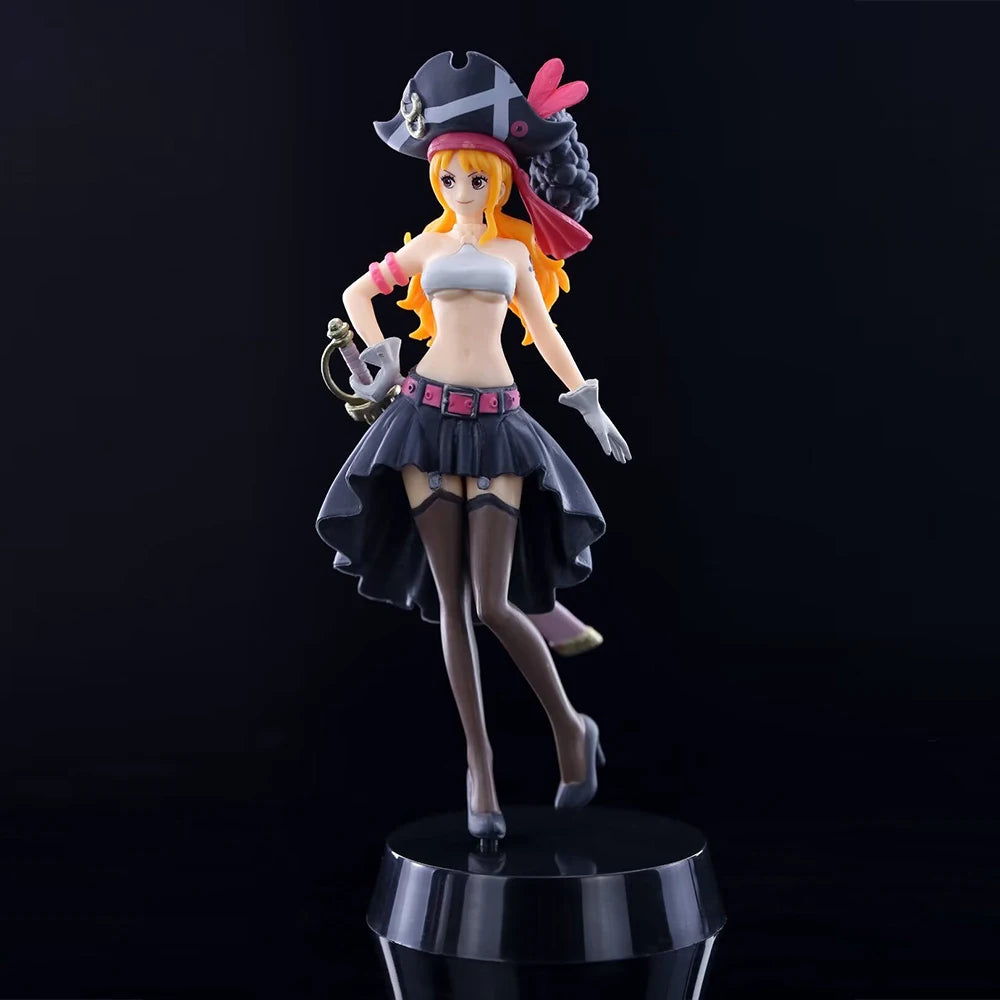 【IN STOCK】Original Banpresto DXF The Grandline Lady Film Red One Piece Nami Vol.3 17cm Figure Collectible Model Toy Gift